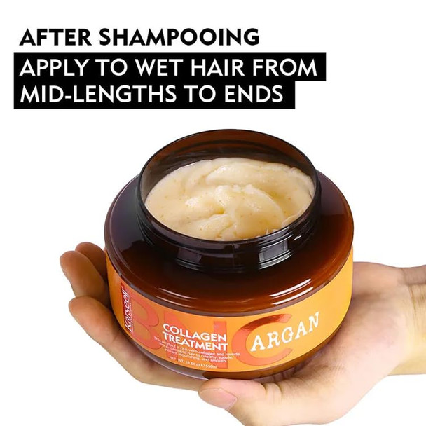 Karseell Collagen Hair Treatment Deep Repair Conditioning Bnc Hair Mask, 16.9Oz + 18.6 Oz