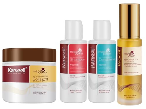 Karseell Collagen Hair Treatment Travel Set For Dry Damaged Hair