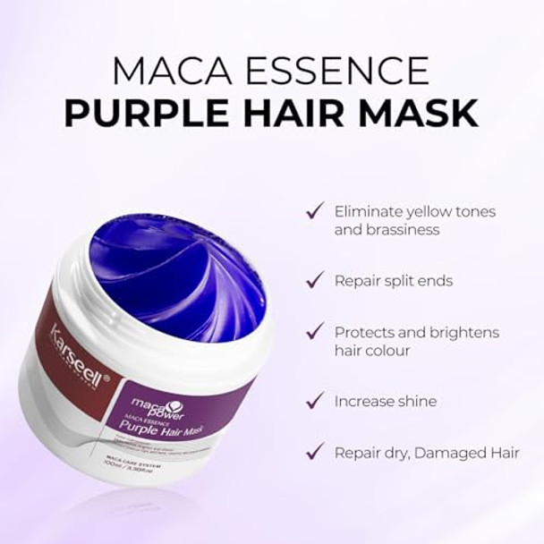 Karseell Purple Shampoo And Conditioner Set Hair Mask