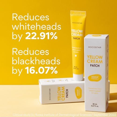 Yellow Cream Patch  Proactive Spot Care With Sulfur And Bha, Salicylic Acid Blemish Care, Cream To Patch Formula, Makeup-Friendly, Hydrating & Soothing, Korean Skincare, 0.67 Fl Oz.