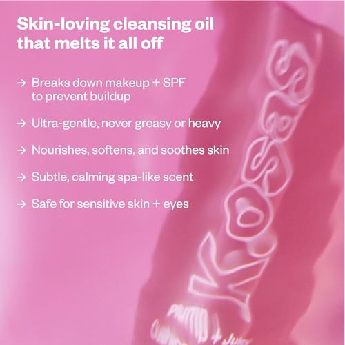 Kosas Plump + Juicy Cushiony Calm Botanical Cleansing Oil – Hydrating Makeup Remover For Face + Eyes, Removes Makeup + Spf, Softens Skin, Boosts Skin Barrier With Botanical Oils And Ceramides