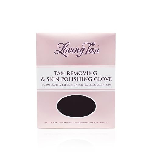 Loving Tan Reusable Self Tanner Removing & Skin Polishing Glove, Exfoliating With Light & Heavy Options, Washable & Durable Design, Suited For All Skin Types - 1 Ct.