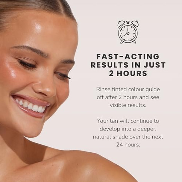 Loving Tan  2Hr Express Face Tanning Serum, Medium - Streak , Natural, Professional Quality Sunless Tanning + Flawless Face Tan Brush - Self Tanning & Contouring, Use With Mousse Or Cream