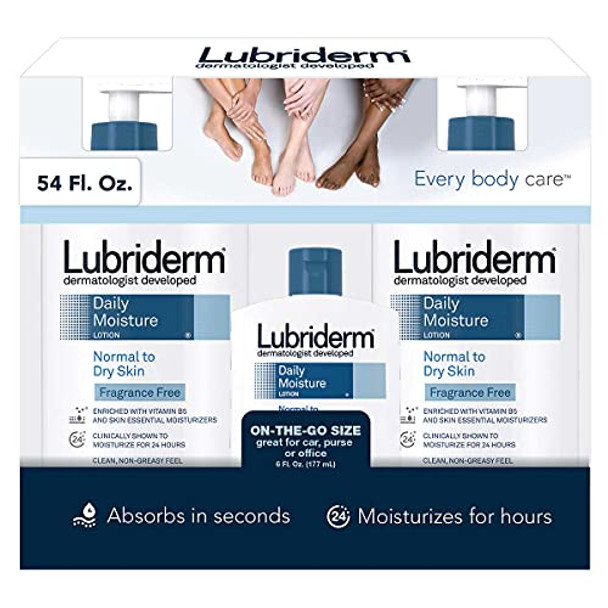 Lubriderm Daily Moisture Lotion Fragrance  3-Pack