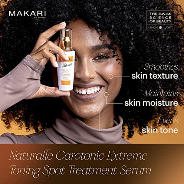 Makari Naturalle Carotonic Extreme Glow Skincare Bundle  Reing Face Cream, Brightening Serum & Body Lotion  Brightens, Moisturizes, Fights Aging & Diminishes Scars  For Oily & Acne-Prone Skin