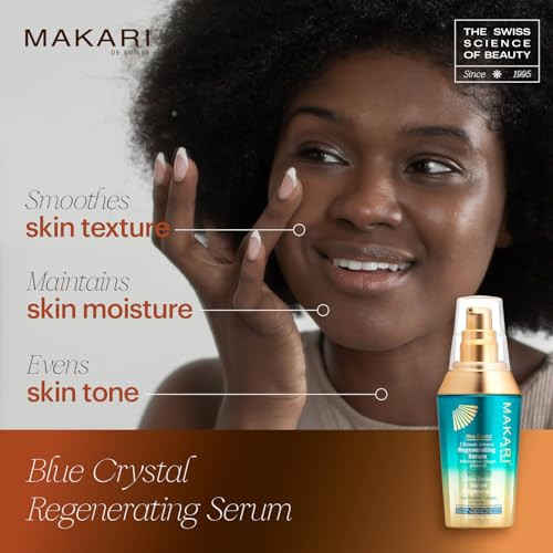 Makari Ultimate Intense Blue Crystal Regenerating Serum 50 Ml  Anti-Aging And Hydrating Skin Brightening Serum For Face And Body  Skin Care Product With Glutathione, Collagen, And Vitamin C