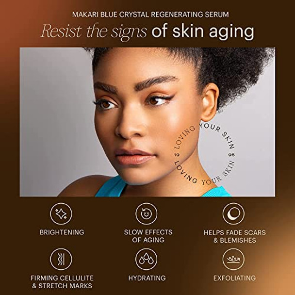 Makari Ultimate Intense Blue Crystal Regenerating Serum 50 Ml  Anti-Aging And Hydrating Skin Brightening Serum For Face And Body  Skin Care Product With Glutathione, Collagen, And Vitamin C