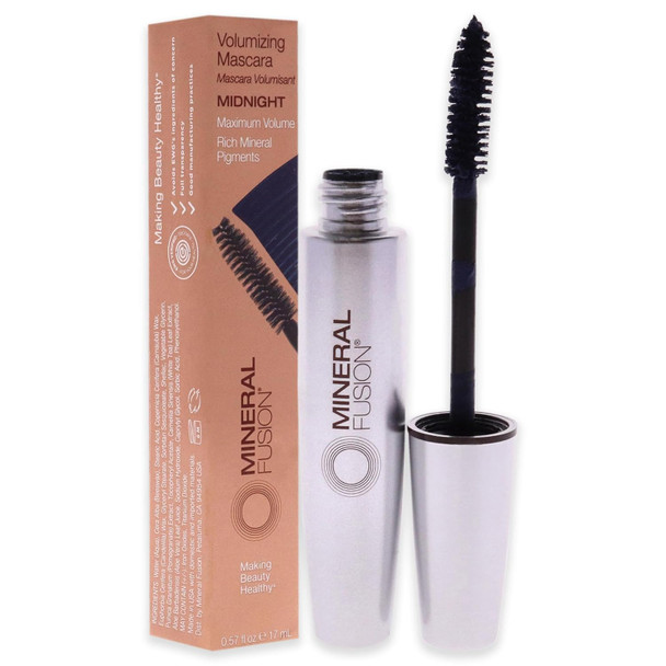 Mineral Fusion Volumizing Mascara Packaging May Vary, Chestnut, 0.57 Fl Oz