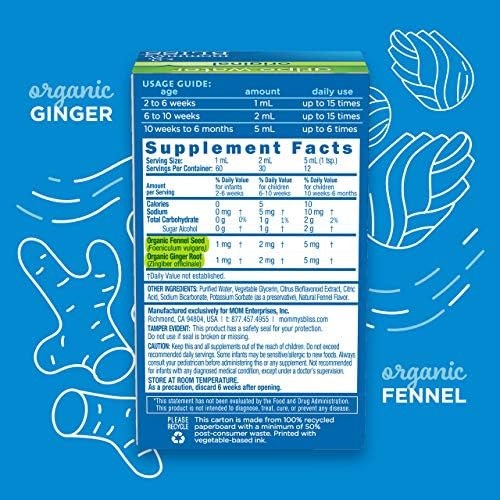 Mommy'S Bliss Gripe Water & Baby Gas Relief Drops Combo Pack, Relieves Gas, Colic, Hiccups & Fussiness, Gentle For Babies, Total 3 Oz