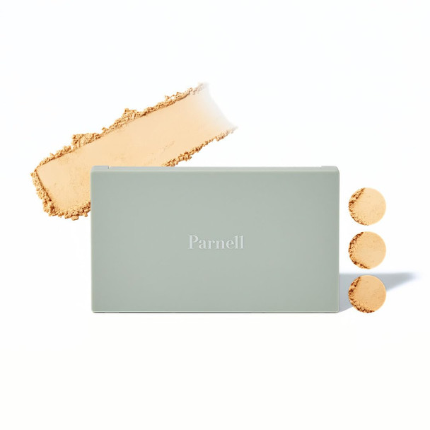Parnell Cicamanu Matte Spondation (Powder Foundation With Sponge) 11G, #23 Natural Beige  Lightweight Oil-Control  Matte Finish And Long-Lasting  Infused With Centella Asiatica  K-Beauty