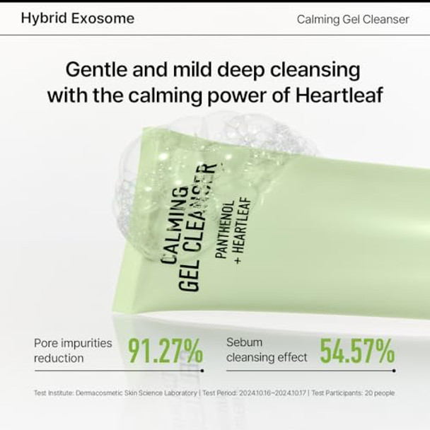 Parnell Panthenol Heartleaf Calming Gel Cleanser  180Ml / 6.08 Fl.Oz, Soothing & Moisturizing Cleanser, Korea Skin Care, Korea Beauty
