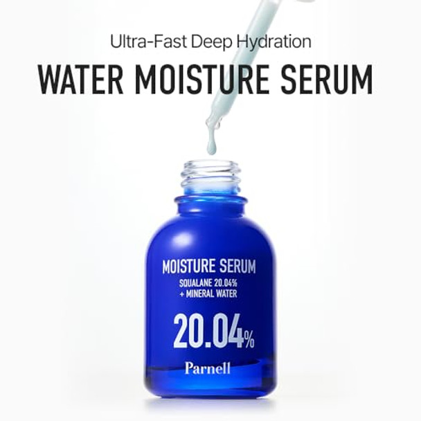 Parnell Squalane 20.04%  30Ml / 1.01 Fl.Oz.  Mineral Water Moisture Serum, Hydrating Serum For Face, Skin Barrier Serum, Korean Skin Care, Korean Beauty