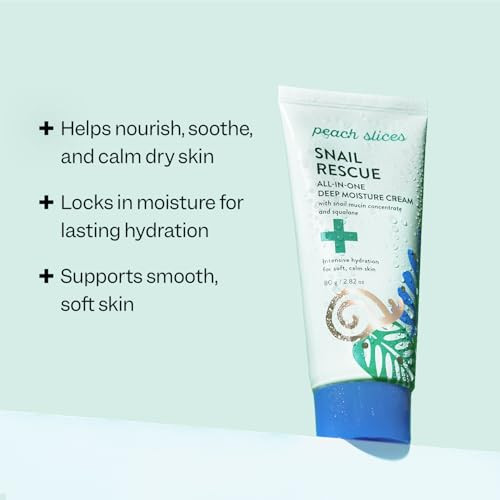 Peach Slices Snail Rescue All-In-One Deep Moisture Cream