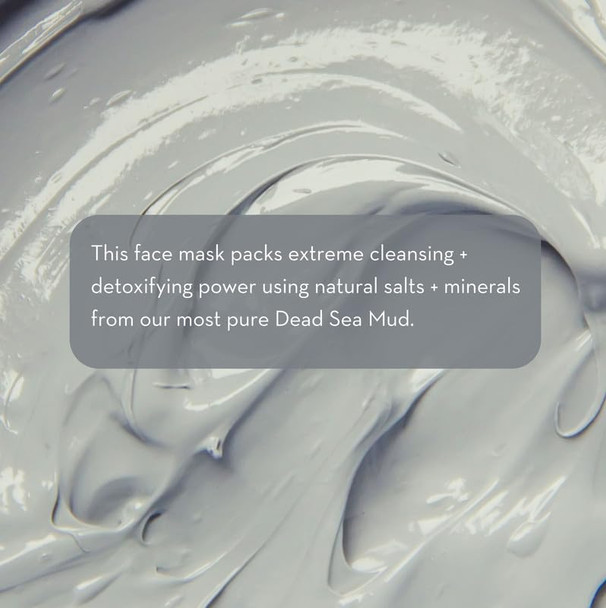 Pure Body Naturals Dead Sea Mud Mask - Face Mask And Body Mud For Acne, Blackheads, And Oily Skin - Facial Self Care For Men And Women - Minimize Pores With Deadsea Mud, Clay, Charcoal - 8.8 Ounce