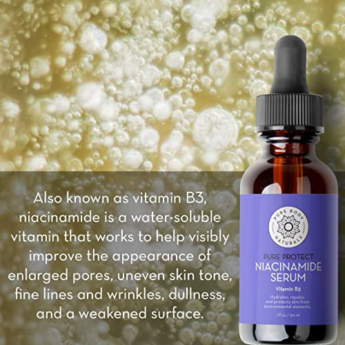Pure Body Naturals Facial Serum - Hyaluronic Acid Serum, Retinol Serum, Vitamin C Serum, And Vitamin B3 (Niacinamide) Serum - A Perfect Serum  Set For Women Of All Ages