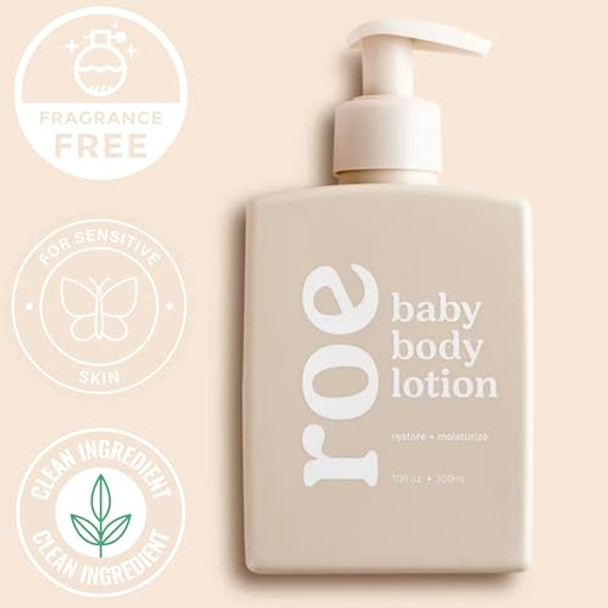 Roe Wellness- Baby Lotion Moisturizer Fragrance-  Great For Sensitive Skin Lightweight Moisturizing Lotion  For Babies, Infants, Kids And More Roe Wellness- Baby Lotion Moisturizer Fragrance-  Great For Sensitive Skin Lightweight Moisturizing Lotion  For Babies, Infants, Kids And More