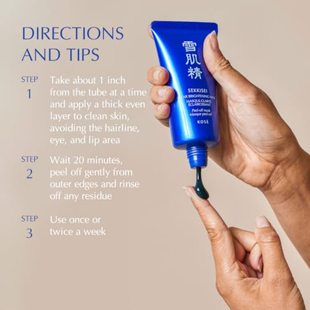 Sekkisei Clear Mask, Peel-Off Facial Mask, 2.8 Ounce