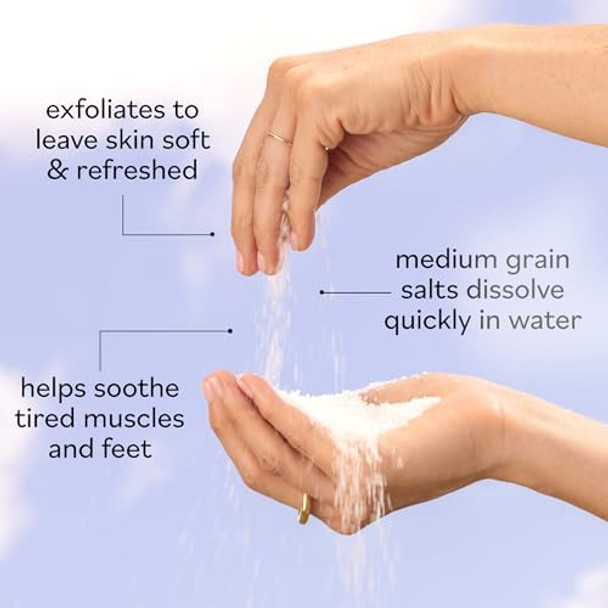 Sky Organics - Epsom Salt Bath Soak, 5 Lbs - Magnesium Sulfate Usp - 100% Pure, Medium Grain - Unscented - Soaking Bath Salts - Resealable Bag - Natural, Vegan & Cruelty  - Self Care - Bath & Feet