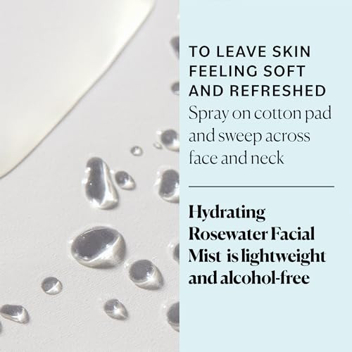 Sky Organics Organic Rosewater Facial Mist For Face, 100% Pure & Steam-Distilled Usda  To Hydrate, Balance & Refresh, 4 Fl. Oz