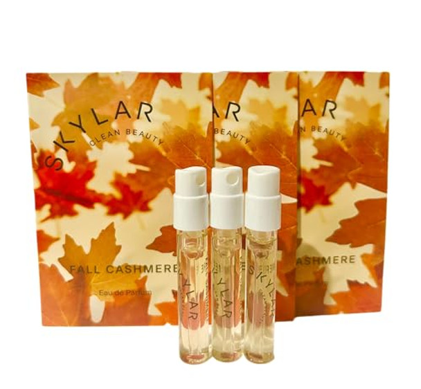 Skylar Fall Cashmere Women Sample Perfume Edp 1.5 Ml / 0.05 Oz - Set Of 3 - (6229)