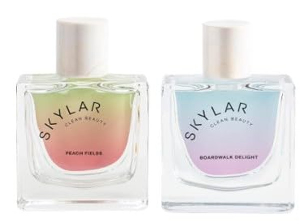 Skylar Peach Fields And Boardwalk Delight Eau De Perfume Layering 2 Pack- Hypoallergenic & Clean Perfume For Women & Men, Vegan & Safe For Sensitive Skin- (50Ml /1.7 Fl Oz)