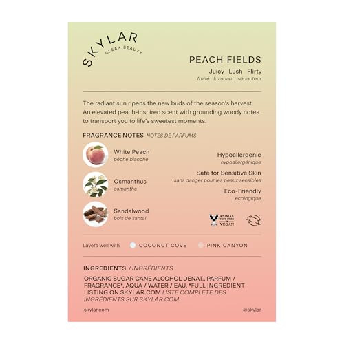 Skylar Peach Fields Eau De Parfum, 50 Ml, And Hair & Body Mist, 80 Ml