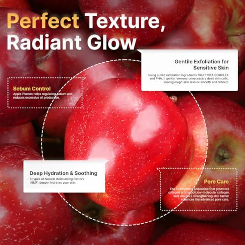 Sungboon Editor Apple Peel Glow Skin Soothing Cream 50Ml (Tube) - Moisturizing Facial Cream For All Skin Types - Face