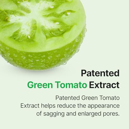 Sungboon Editor Green Tomato Volufiline Pore Boosting Deep Shot Ampoule - Pore Minimizing & Skin Tightening Serum With Collagen & Hyaluronic Acid Korean Skincare 1.01 Fl Oz