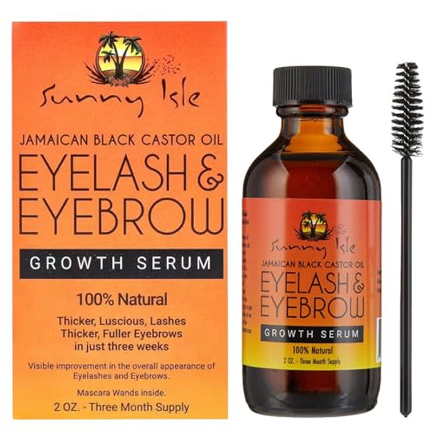 Sunny Isle Jamaican Black Castor Oil Eyelash & Eyebrow Growth Serum (Pack Of 2) Sunny Isle Jamaican Black Castor Oil Eyelash & Eyebrow Growth Serum (Pack Of 2)
