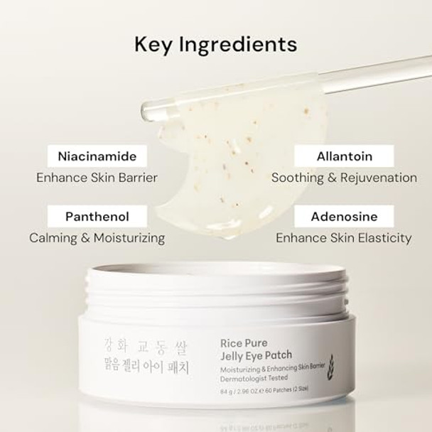 Thankyou Farmer Rice Pure Jelly Eye Patch - 60 Patches