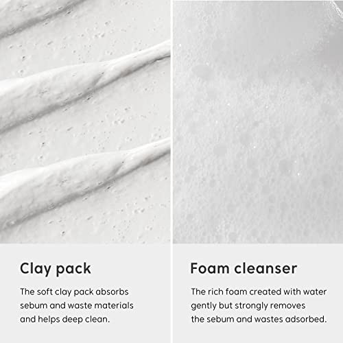 Thankyou Farmer Rice Pure 2-In-1 Korean Clay Mask To Foam Cleanser 5.27 Fl.Oz, Removes Excess Oil, Removing Dead Skin Cells, Soft Skin, Pore Purifying, Dermatologist Tested Korean Face Wash