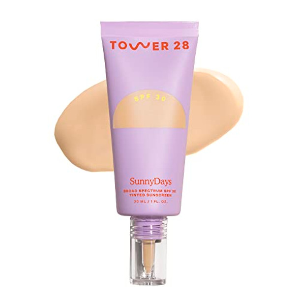 Tower 28 Beauty Sunnydays Spf 30 Tinted Mineral Sunscreen 1 Fl Oz & Lipgloss Pistachio