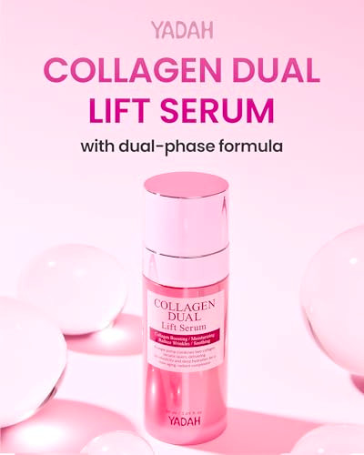 Yadah Collagen Dual Lift Serum 1.69 Fl Oz - Triple Collagen Firming Serum With Instant Lifting Deep Hydration.Hyaluronic Acid,Spilanthol