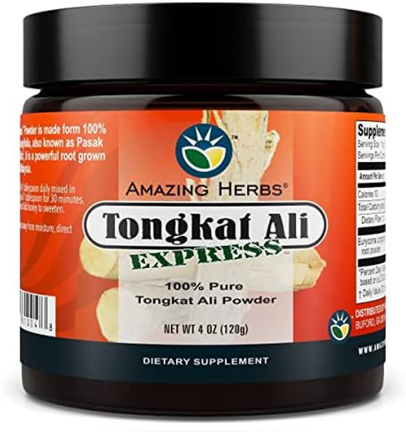 Amazing Herbs Tongkat Ali Powder Stamina 4Oz