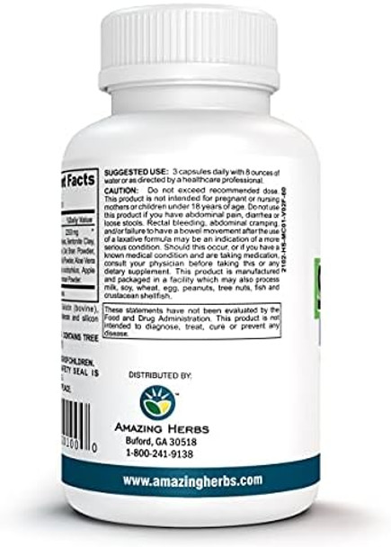 Amazing Herbs Super Ckl Colon Detox - All-Natural, Herbal Colon Cleanser, Improves Digestion & Aids In The Removal Of Waste - 60 Count Amazing Herbs Super Ckl Colon Detox - All-Natural, Herbal Colon Cleanser, Improves Digestion & Aids In The Removal Of Waste - 60 Count