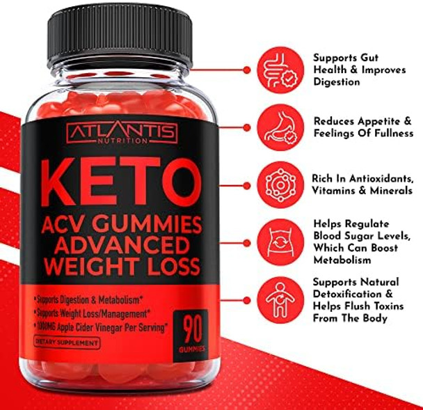 Keto Acv Gummies Advanced Weight Loss 90 Gummies + Tart Cherry 60 Gummies