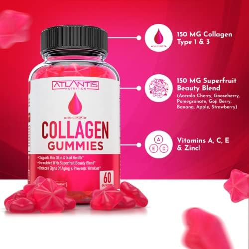 Atlantis Nutrition Collagen 60 Gummies + Magnesium 60 Gummies