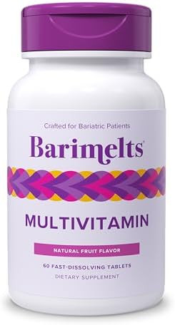 Barimelts Multivitamin, 60 Fast-Dissolving Tablets (1-Month Supply), Sugar- Bariatric Multivitamin For Women, Natural Fruit Flavor​