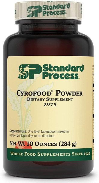 Standard Process Cyrofood Powder - Whole Food Digestion, Digestive Health and Wellbeing with Shiitake, Reishi Mushroom Powder, Ascorbic Acid, Oat Flour, Wheat Germ, and More - 10 Ounce