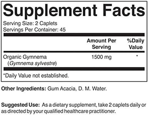 Brieofood Organic Gymnema 1500Mg, 45 Servings, Vegetarian, Gluten , 90 Vegetarian Tablets Brieofood Organic Gymnema 1500Mg, 45 Servings, Vegetarian, Gluten , 90 Vegetarian Tablets
