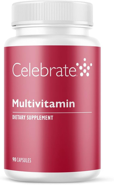 Celebrate Vitamins Bariatric Multivitamin, Iron  - Post Gastric Bypass & Sleeve Gastrectomy Supplement For Men & Women - Essential Minerals & Vitamins A, B, D & E (90 Capsules)