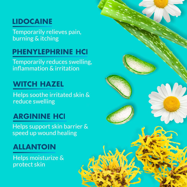 Ebanel 2-Pack 5% Lidocaine Spray Pain Relief Numb520 Burn Itch Relief Numbing Spray For Skin, Topical Anesthetic Postpartum Hemorrhoid Treatment With Phenylephrine For Local And Anorectal Uses