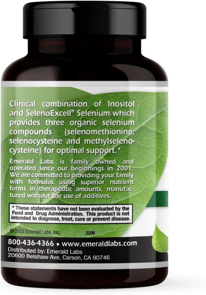 Emerald Labs Hashimune Health - Vegan Thyroid & Immune Support Supplement - Includes Selenoexcell Selenium & Myo-Inositol - 60 Vegetable Capsules (30-Day Supply)