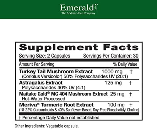 Emerald Labs Bundle With Deep Immune Health (60 Veg Caps) & Elderberry Plus (60 Veg Caps) - Immune Support With European Elderberry Extract, Vitamin C, Maitake Gold Mushrooms, Meriva Turmeric & More