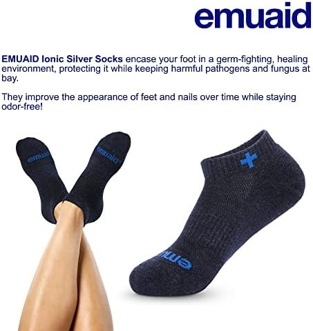 Emuaid Emuaidmax Nail Fungus Travel Companion - Emuaidmax Maximum Strength 0.5Oz With Silver Ionic Socks Is Suitable For Nail Fungus And Athlete’S Foot
