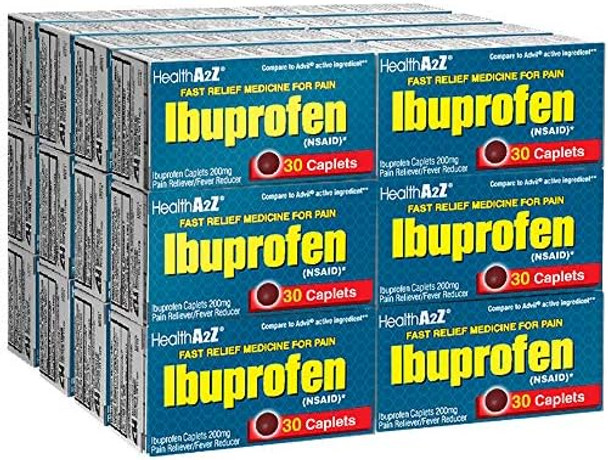 Healtha2Z Ibuprofen Tablets 200Mg, 24 Packs Of 30 Tablets(720 Tablets Total), Value Package