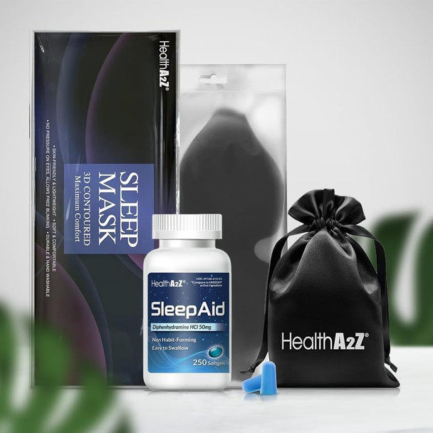 Healtha2Z Sleep Aids Diphenhydramine Hcl 250 Softgels And Sleep Mask Healtha2Z Sleep Aids Diphenhydramine Hcl 250 Softgels And Sleep Mask