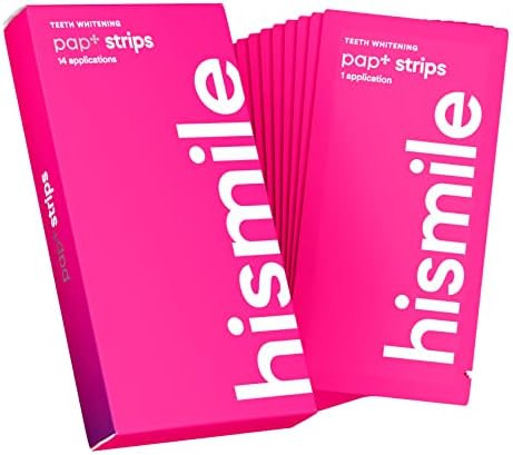 Hismile Teeth Whitening Strips For Sensitive Teeth, Peroxide , Dental White Strips Kit, 28 Strips, 14 Treatments
