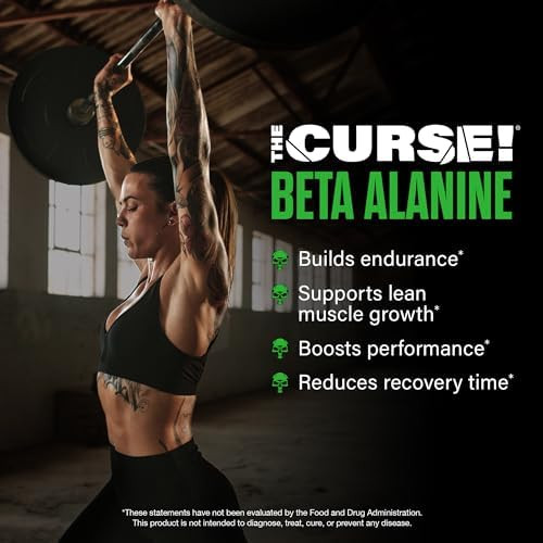 Jnx Sports The Curse Beta Alanine Powder - Unflavored, 100 Servings, 3G Per Serving, Gmp Compliant, Non-Gmo, Made In The Usa, Dietary Friendly