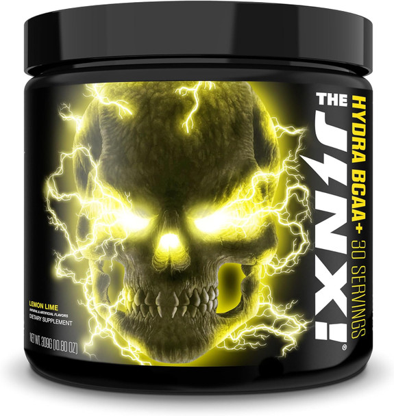 Jnx Sports The Jinx Hydra Bcaa+ Post Workout Recovery Drink - Hydration With Electrolytes For Men & Women - 30 Serving, Lemon Lime